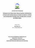 LAPORAN AKSI PERUBAHAN PENINGKATAN KOMPETENSI TEKNIS PEGAWAI OPERASIONAL STASIUN GAW SORONG MELALUI KEGIATAN BEDAH JOURNAL DAN KNOWLEDGE SHARING GUNA OPTIMALISASI LAYANAN INFORMASI BMKG