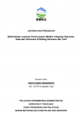 LAPORAN AKSI PERUBAHAN Optimalisasi Layanan Perencanaan Melalui Integrasi Dokumen, Data dan Informasi di Bidang Rencana dan Tarif