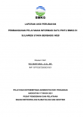LAPORAN AKSI PERUBAHAN PEMBANGUNAN PELAYANAN INFORMASI SATU PINTU BMKG DI SULAWESI UTARA BERBASIS WEB