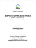 LAPORAN AKSI PERUBAHAN

PROGRAM SOSIALISASI INFORMASI METEOROLOGI ANTISIPASI
TITIK API (SIMANTAP) UNTUK PENANGGULANGAN KARHUTLA DI

PROPINSI SUMATERA SELATAN