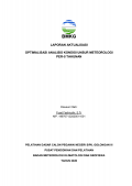 LAPORAN AKTUALISASI

OPTIMALISASI ANALISIS KONDISI UNSUR METEOROLOGI

PER-5 TAHUNAN