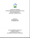 LAPORAN AKSI PERUBAHAN

PARTISIPASI MASYARAKAT DALAM VERIFIKASI CUACA

MELALUI PROGRAM SIKACA
(SISTEM INPUT VERIFIKASI CUACA)