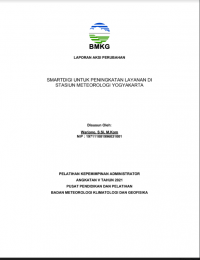 LAPORAN AKSI PERUBAHAN

SMARTDIGI UNTUK PENINGKATAN LAYANAN DI
STASIUN METEOROLOGI YOGYAKARTA